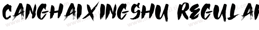 CangHaiXingshu Regular字体转换